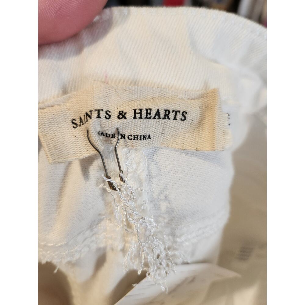 Saints & Hearts Embroidered Bell Bottoms size M NEW - Picture 6 of 7